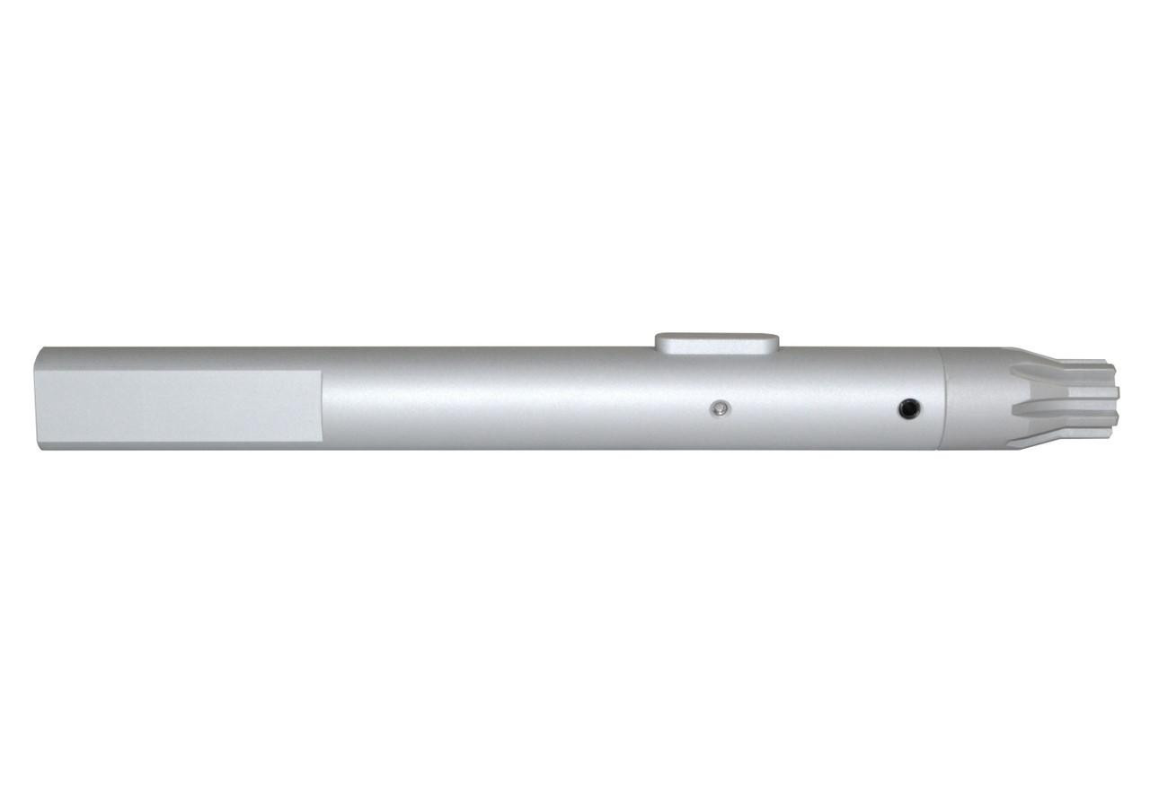 Presma .223 Barrel Vise Block Rod with Torque Block for .750 inch Barrels in silver color, designed for AR-15 rifles