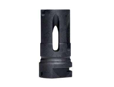 Presma 0.750" Muzzle Brake for .223/5.56 AR-15, black metallic muzzle device with vented slots and mounting threads.