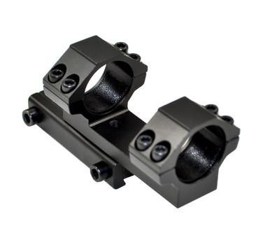 Presma 1" DOVETAIL Scope Mount with Cantilever Rings, black metal scope mounting device with adjustable rings for rifles.