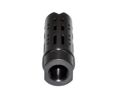  Presma 1/2x28 Muzzle Brake for AR-15, Steel, Black [MZ-25-01-B] 