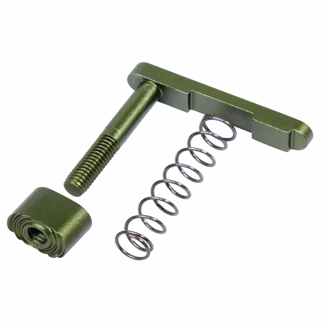 Guntec USA GT-MC-ASSEMBLY-GREEN Guntec USA GT-MC-ASSEMBLY-GREEN Mag Catch Assembly With Extended Mag Button (Anodized Green) GT-MC-ASSEMBLY-GREEN