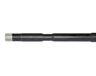 Presma 1/2x28 Thread Protector, stainless steel with black finish, 0.712-inch outer diameter, threaded for firearm barrel protection.
