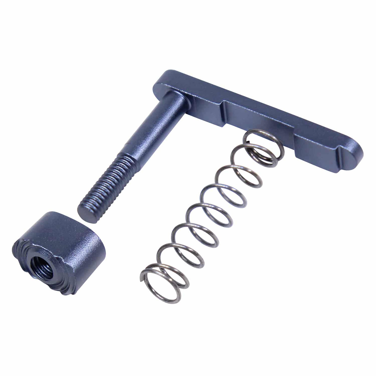 Guntec USA GT-MC-ASSEMBLY-GREY Mag Catch Assembly With Extended Mag Button (Anodized Grey)