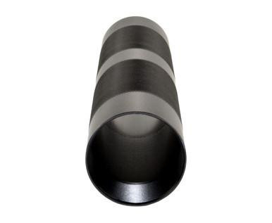 Presma 10" AR-15 Tubular Handguard, cylindrical black metal handguard with three silver stripes for enhanced grip and durability.
