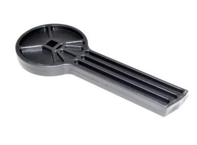 Presma 1911 Mag Well Vise Block, black plastic vise block designed for firearm magazine well holding and stabilization.