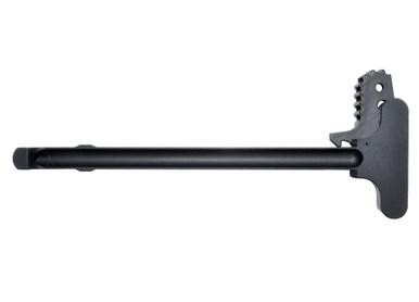 Presma 223/5.56 Standard Charging Handle with Extended Latch Handle Style 3, black metal firearm accessory with a long handle and extended latch for easy grip