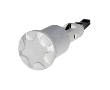 Presma 223/5.56/.308 Forward Assist Assembly, 6082 Anodized Aluminum, Silver, image of a firearm forward assist component with a silver anodized finish.