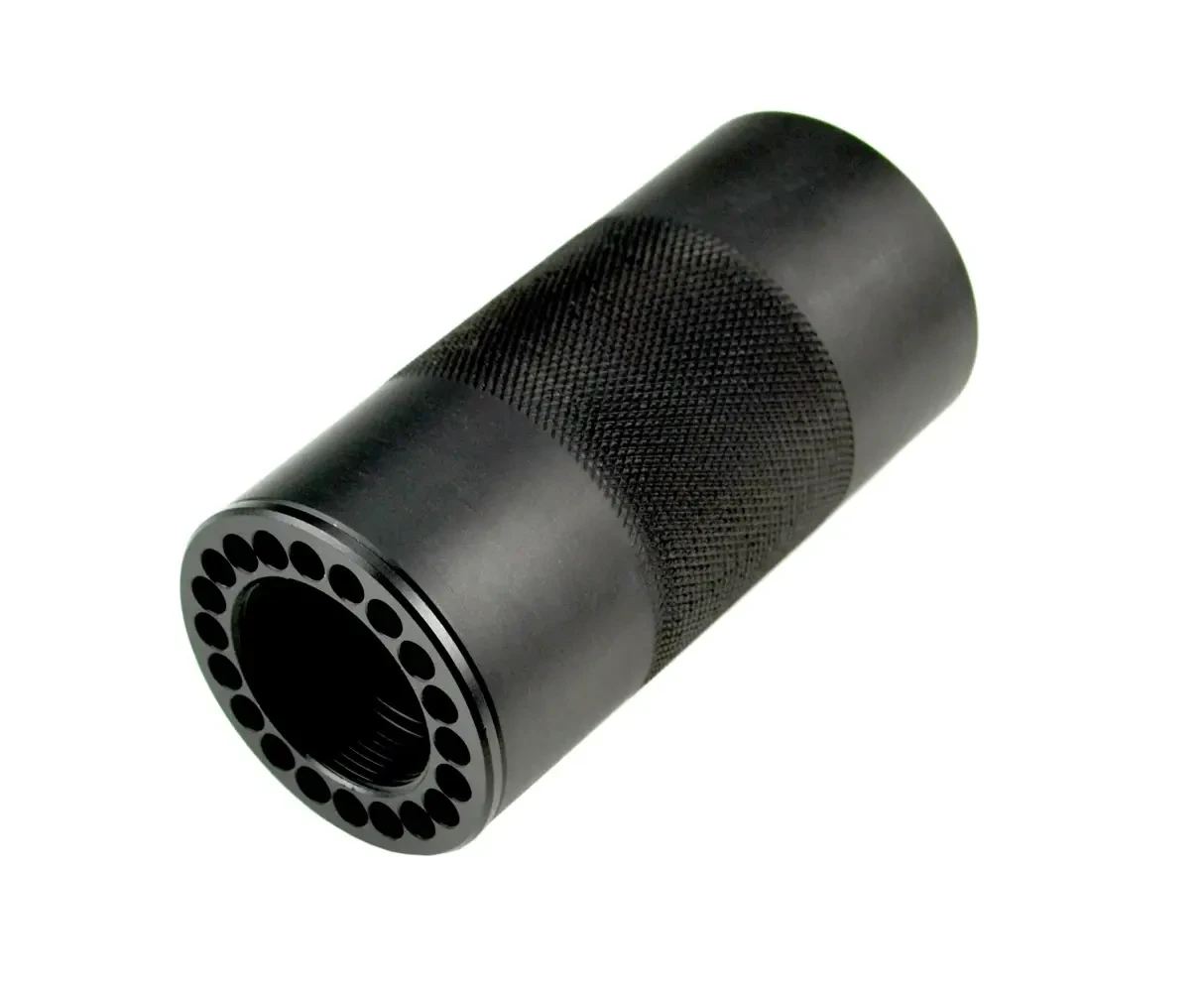 Presma MFFAR4 4" AR-15 Tubular Handguard, 6061-T6, black tactical firearm accessory with knurled grip for enhanced handling.