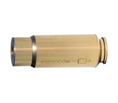 Presma 458 SOCOM Red Laser Bore Sight, cylindrical brass-colored laser bore sight for caliber .458 SOCOM firearms.