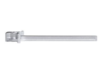 Presma Ambidextrous Charging Handle, Fits Smith & Wesson® M & P 15-22™, Silver with a sleek, elongated design.