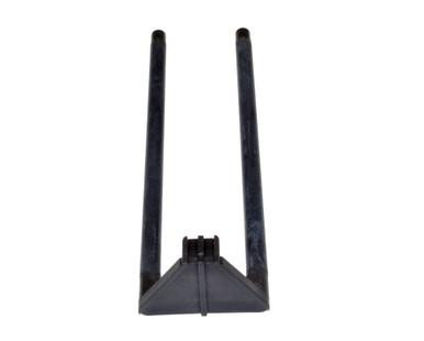 Presma AR Delta Ring Lever Drop-in Handguard Removal/Install Tool, a metal firearm accessory with two vertical rods and a base for easy handguard removal and installation.