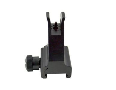 Presma AR Fixed Front Sight Post, High Profile, Aluminum, Black [MDTFS01], front view showing the high-profile aluminum sight post with additional mounting components for AR rifles.