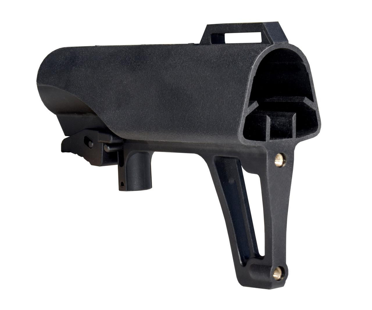 Presma Mil-Spec Polymer Fin Brace [AAST20], durable black polymer firearm accessory with a sleek ergonomic design.