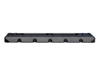 Presma M-LOK to ARCA Rail Adapter, 4.73" / 120mm length, black metal mounting rail with M-LOK slots for firearm accessories
