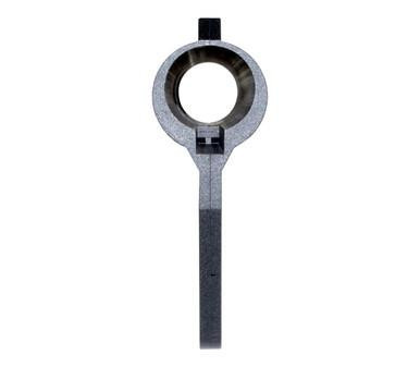 Presma Stabilizing Fin for Pistol Buffer Tube- Black, close-up view of the black stabilizing fin with a circular top and a long straight stem.