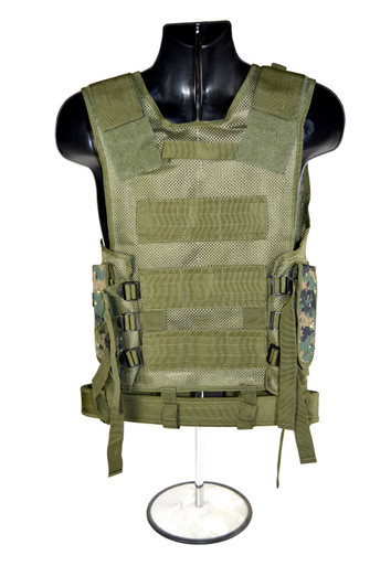 Presma Tactical Multi Function Vest, Digital Green Camouflage [ASVT05-DM]