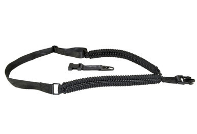 Presma Tactical Single Point Sling AR Clip Style, All Black Paracord