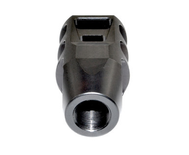 Presma Tanker Style 5/8x32 Muzzle Brake for .458 Bushmaster, Black Steel [MZ-18-04-B]
