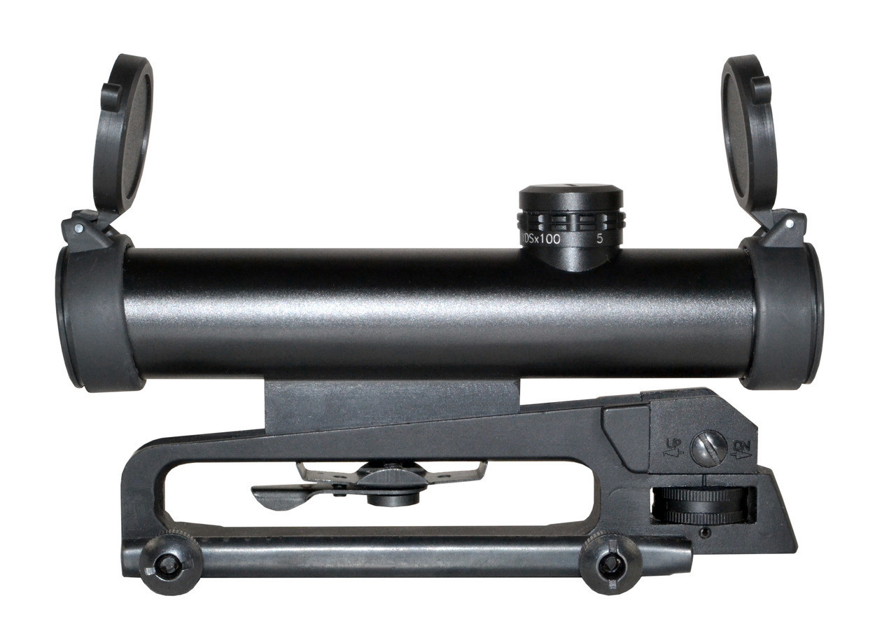 Sniper Grunt LT4X20 4X20 Compact Scope, Duplex Sight with Carry Handle & Picatinny Mounts