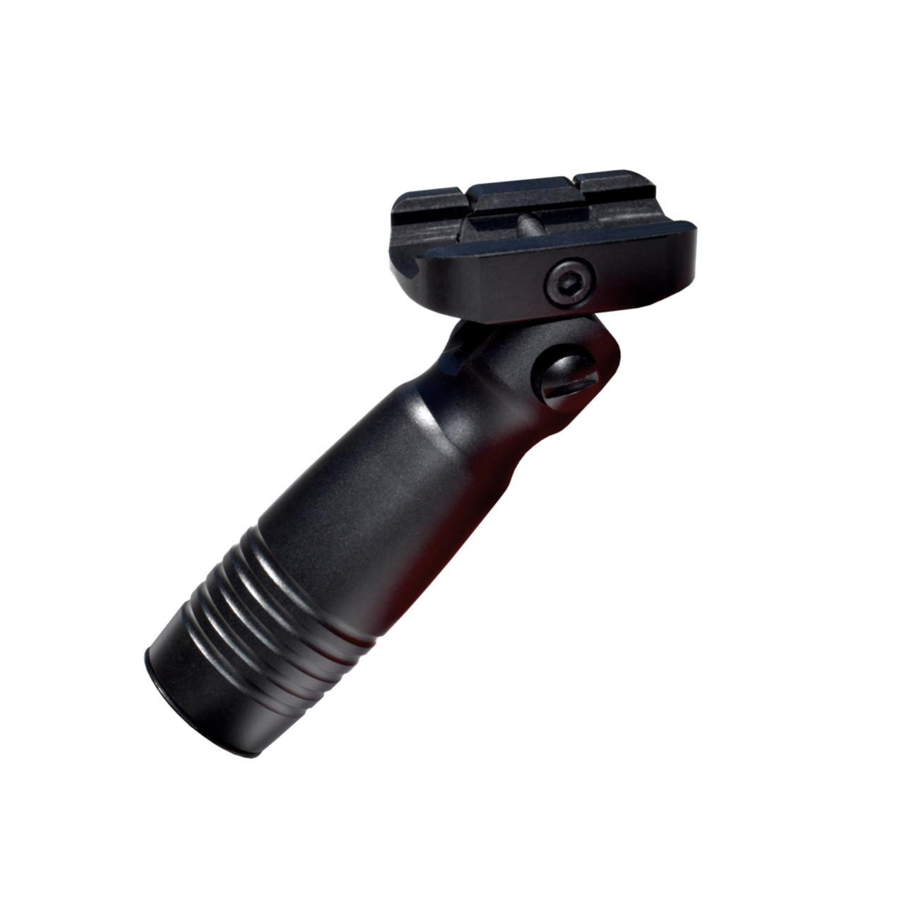 Presma GP07 Aluminum 5 Position Stubby Front Grip Foregrip Picatinny, black color, compact firearm accessory for tactical rifles.