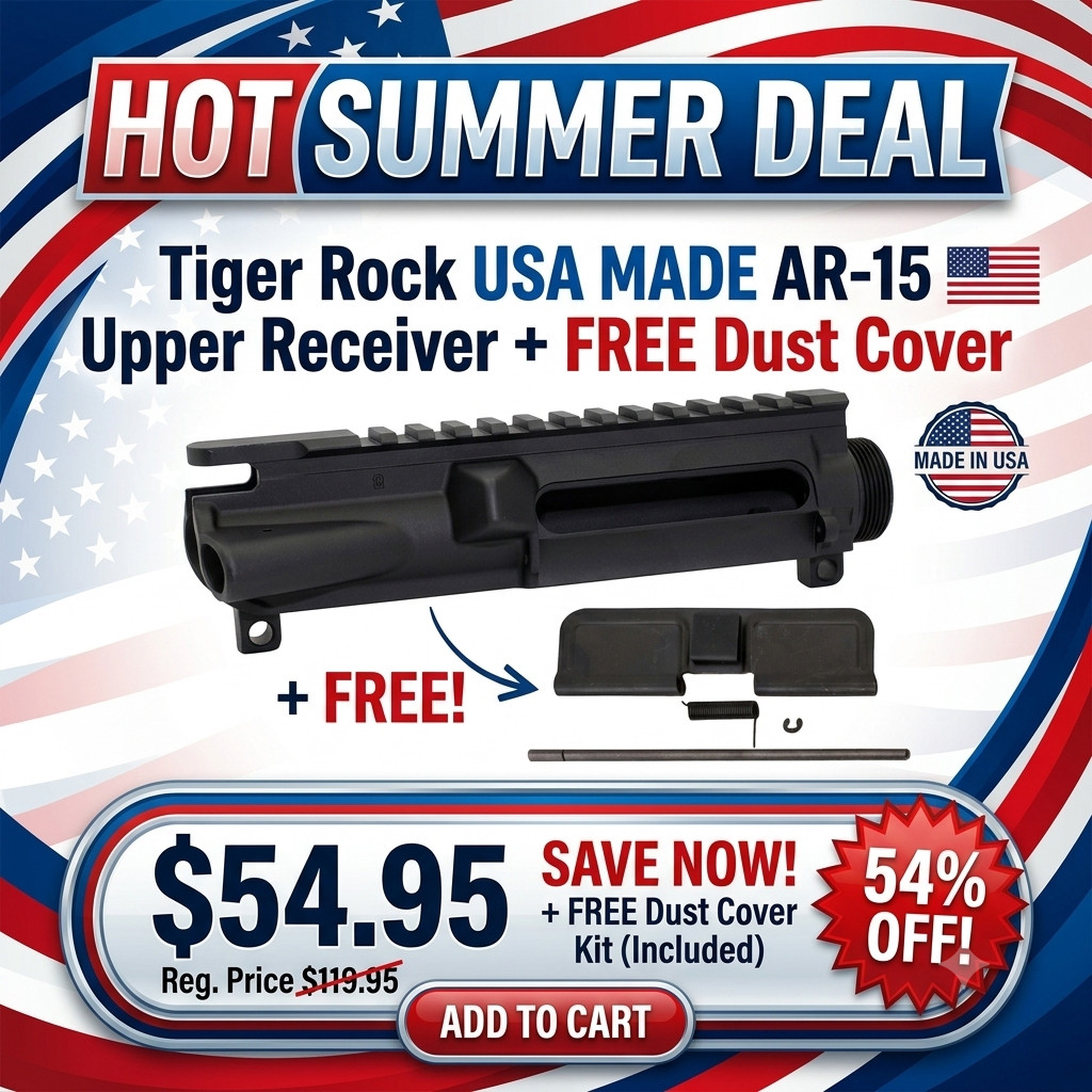 Tiger Rock Inc USA MADE AR-15 Upper Receiver + FREE Dust Cover