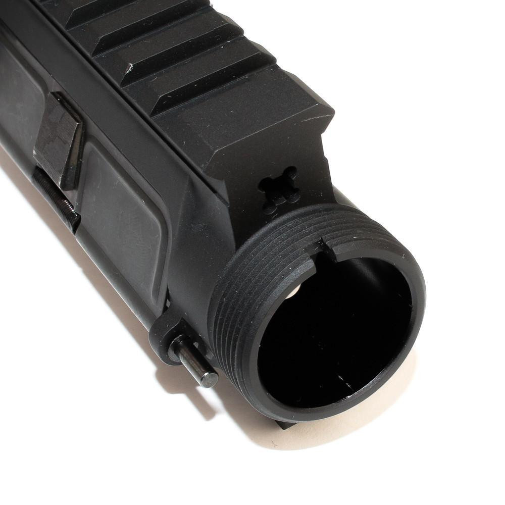Tiger Rock Inc USA MADE AR-15 Upper Receiver with Free Dust Cover, black firearm part for tactical rifle, detailed close-up image.
