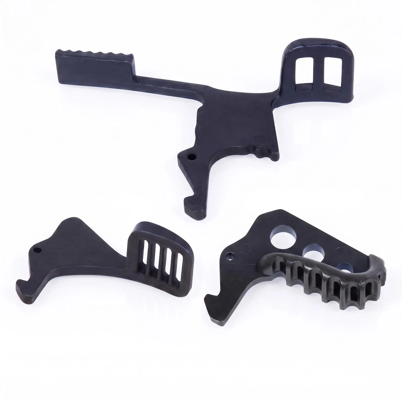 Guntec USA AR-15 Charging Handle Latches, durable steel, mil spec compatible, effortless installation, firearm upgrade.
