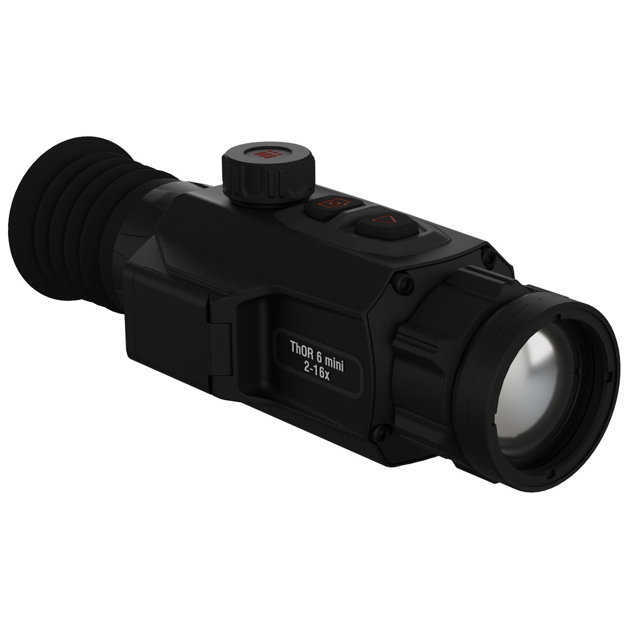 ATN Corp TIWST6M635 Thermal Sensor - High-Sensitivity Heat Signature Detection with SharpIR AI Technology, OLED Display & Rugged Design, black handheld thermal scope with adjustable zoom and display screen.