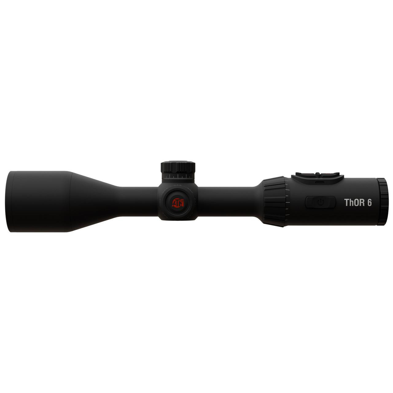 ATN TIWST6650A Thermal Smart Scope - High Sensitivity, AI Technology, OLED Display, black long-range scope for precision targeting.