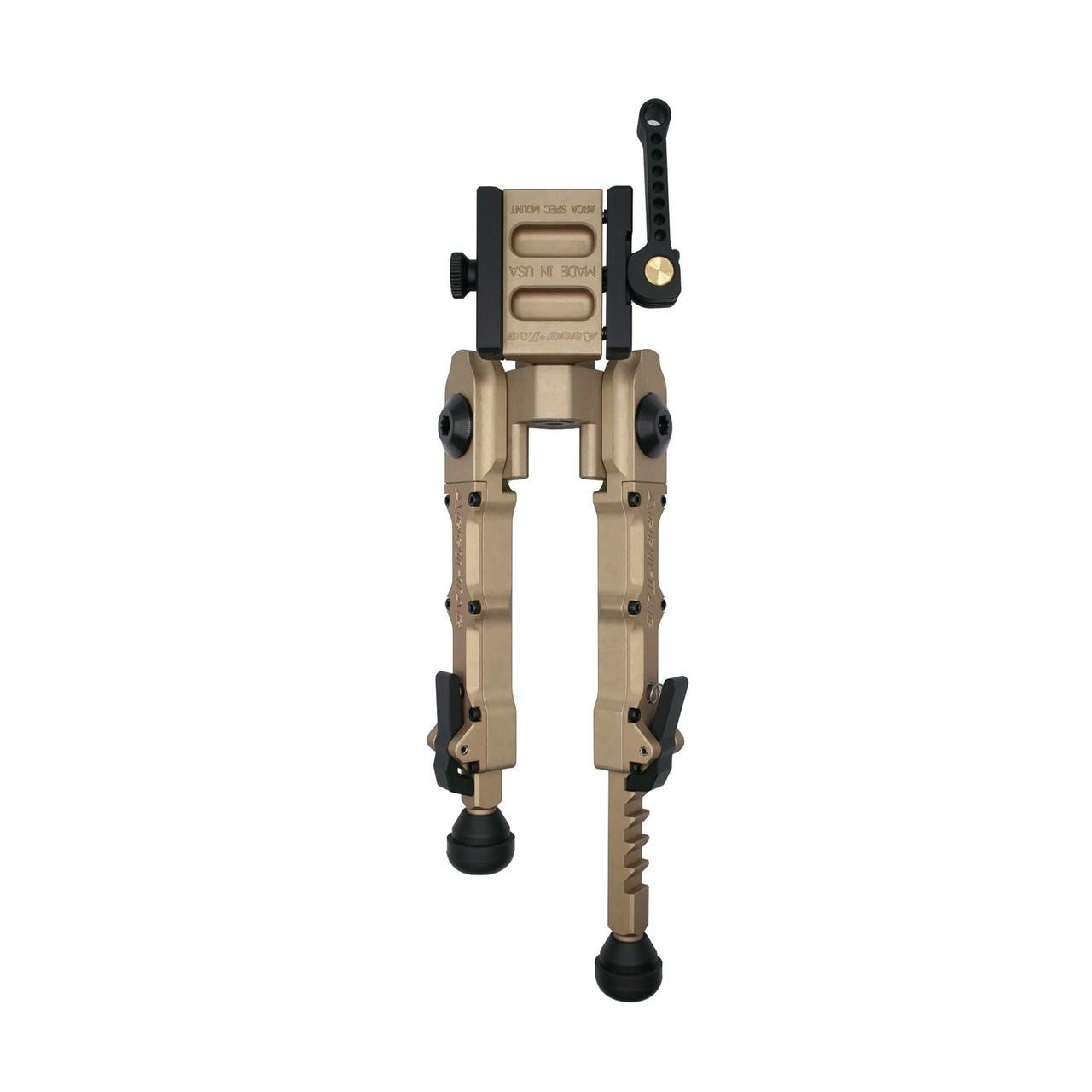 Accu-Tac BR-4 G2 Arca Spec QD Bipod, precision shooting bipod with quick detach mount and adjustable height.