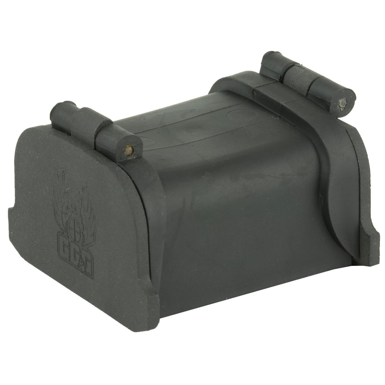 GG&G EOTech Lens Covers Model GGG-1275, spring-operated protection for optical lenses, black protection covers with hinges for optimal vision security.