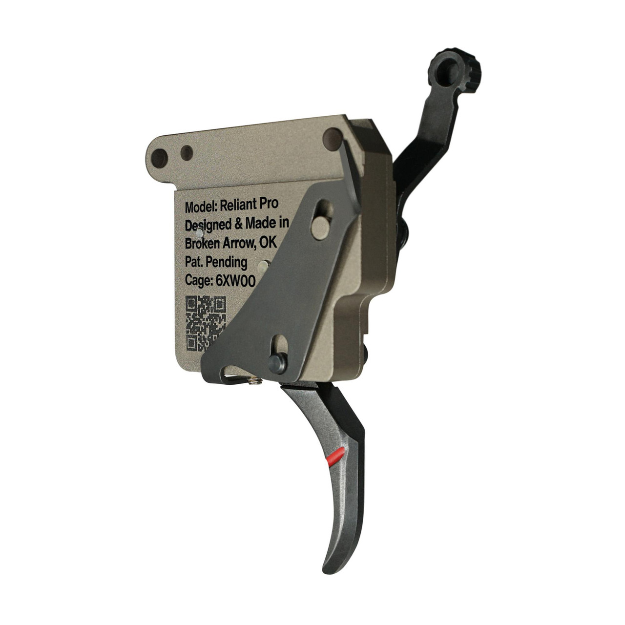 Rise Armament RA-735-C-BC Reliant Trigger for Remington 700, adjustable trigger with enhanced performance and customizable pull weight, shown on a white background.