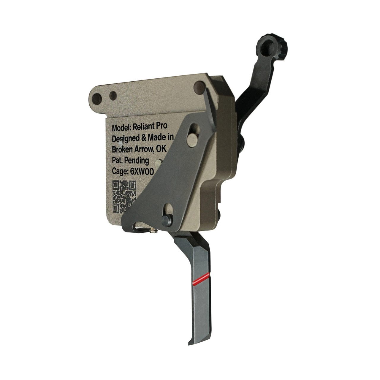 Rise Armament RA-735-F-BC Reliant Pro Trigger for Remington 700, adjustable bolt-action performance upgrade with metallic components and ergonomic design.