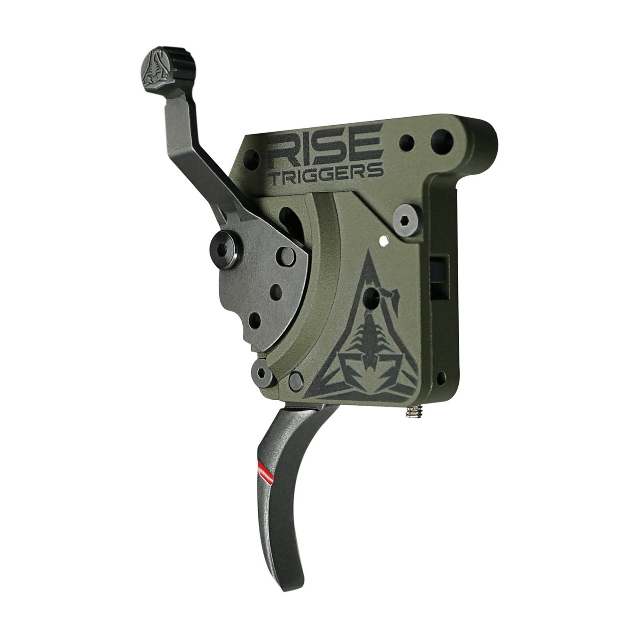 Rise Armament RA-740-BC Reliant Trigger, adjustable drop-in trigger for Remington 700 and clones with fast lock time and easy installation.