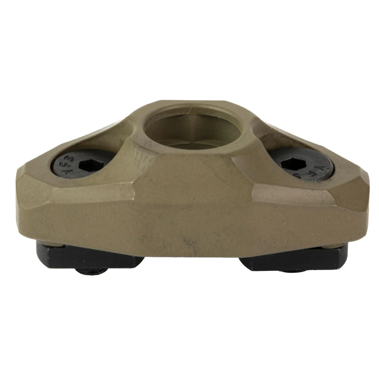 Rise Armament RA-601-FDE QD Sling Mount - Quick Install M-LOK Accessory with Secure Fit, available in FDE, Black, and Foliage Green, shown in FDE color with mounting screws.