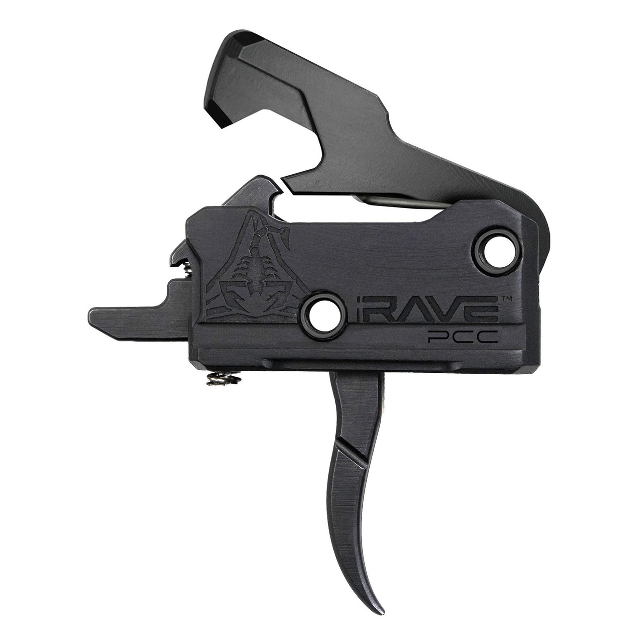 Rise Armament T017-PCC-BLK RAVE-PCC Trigger with Nitride Finish, Black finish, includes anti-walk pins.