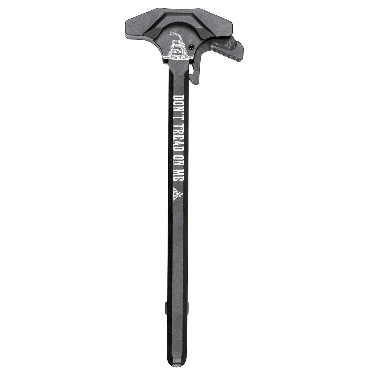 Rise Armament RA-212-DTOM AR-15 Charging Handle in Matte Black Finish, black tactical charging handle for AR-15 rifles.