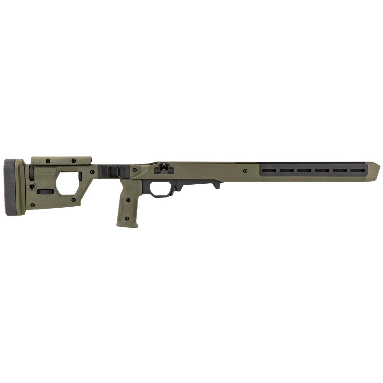 Magpul Industries Magpul PRO 700L FXD Chassis for Remington 700 LA, OD Green, Precision and Ambidextrous Design, firearm chassis with adjustable stock and ergonomic grip.