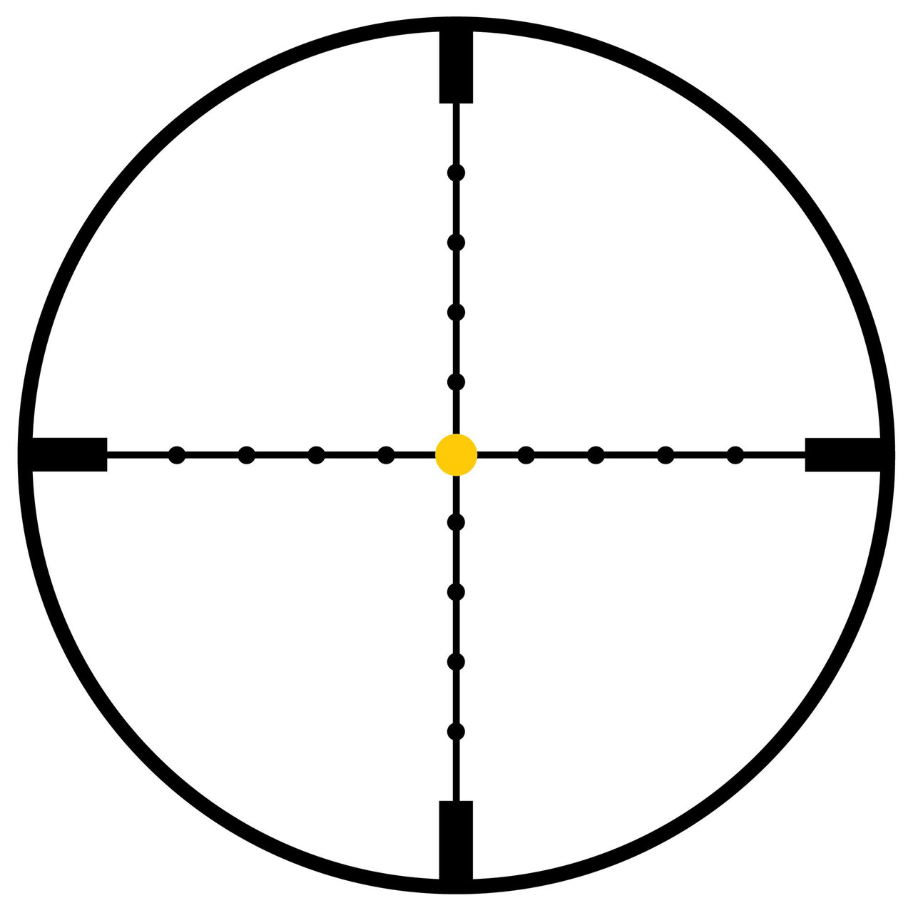 Trijicon TR22-2 AccuPoint 2.5-10X56 MIL-DOT Riflescope, an image of a precision lightweight scope with illuminated crosshair for accurate targeting.