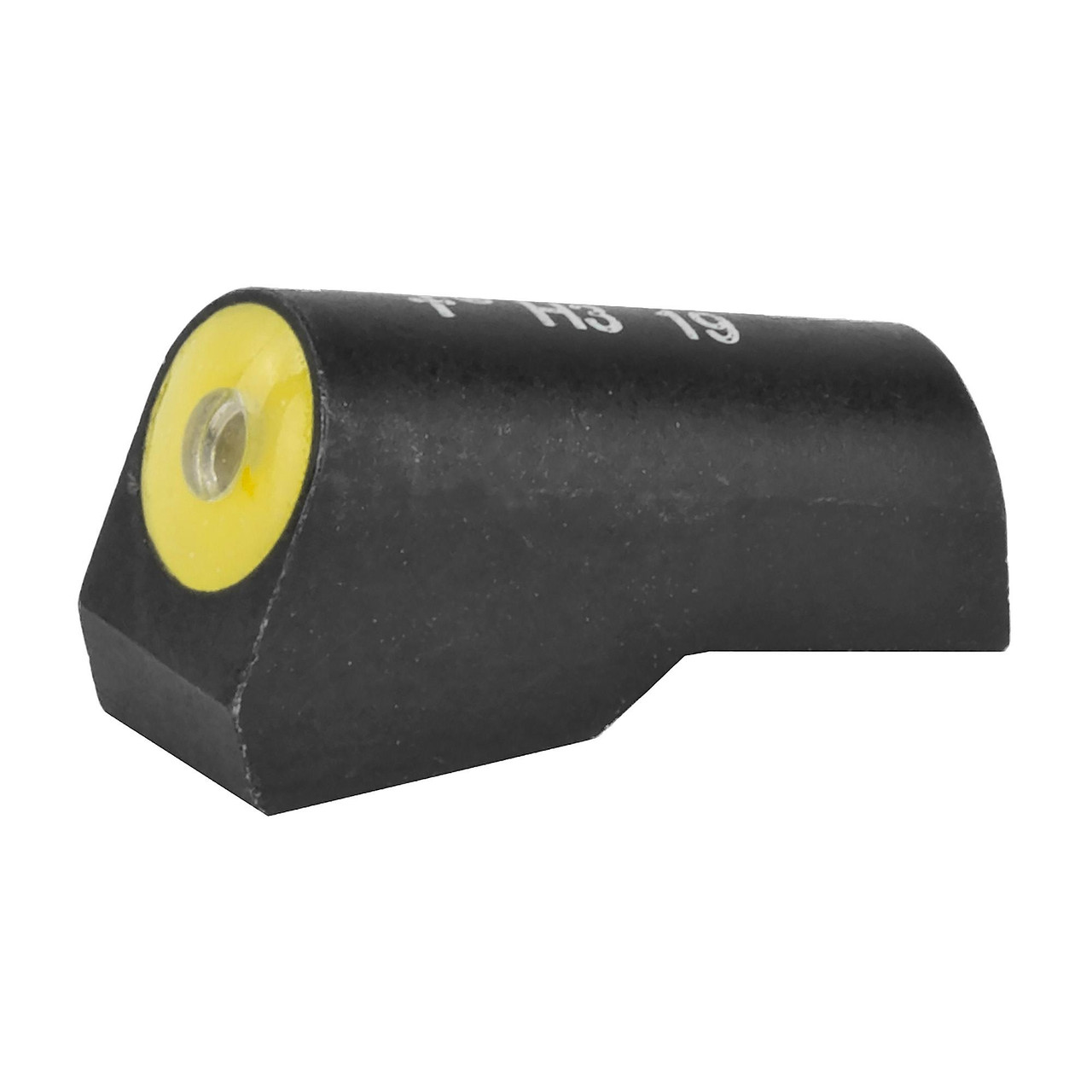 XS Sights SG-2004-3Y, fiber optic front sight for firearms with yellow and black body.