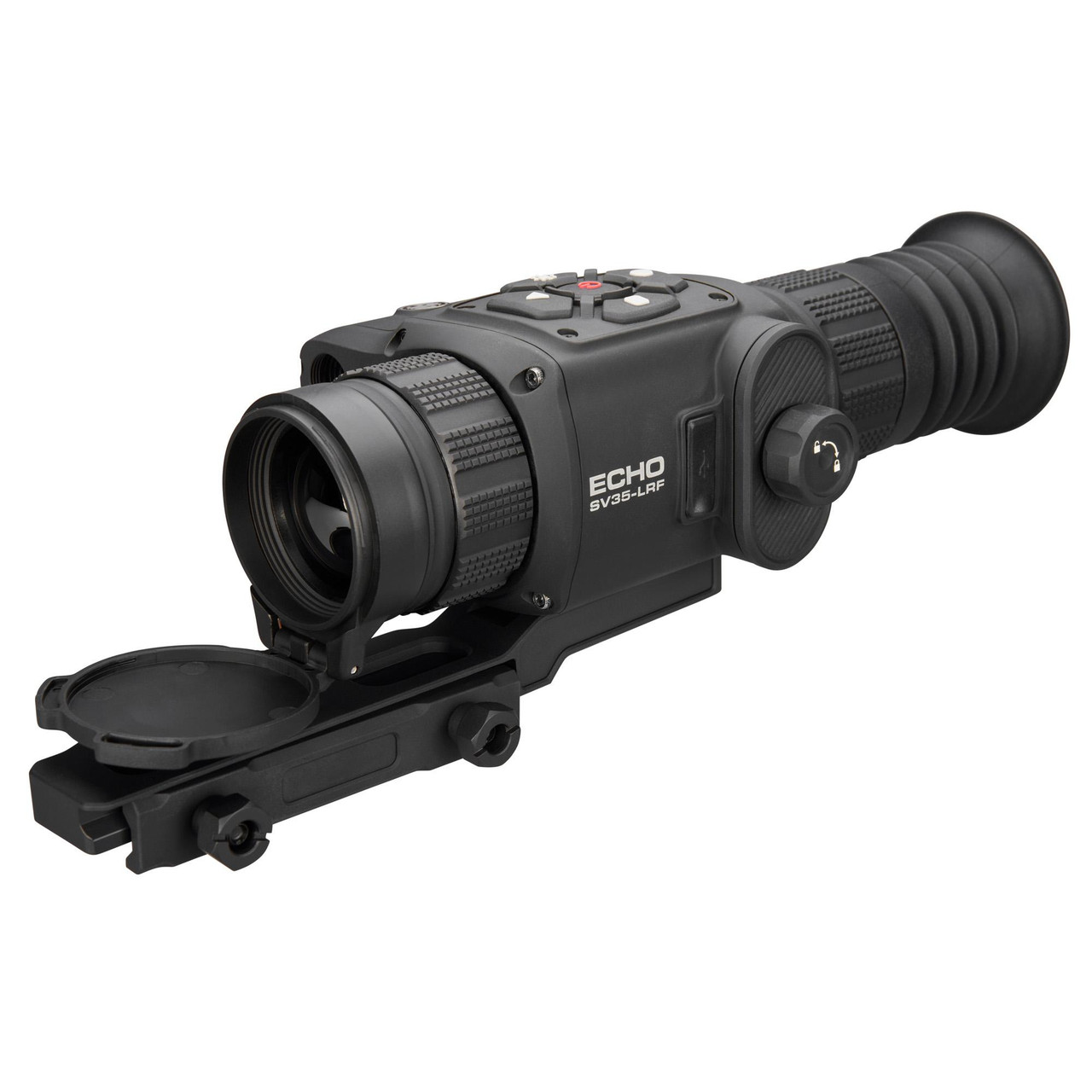 Sig Sauer ECHO THRML 1.5-12X35MM Thermal Weapon Sight, high-definition 640x512 thermal imaging scope with integrated rangefinder and BDX 2.0 compatibility.