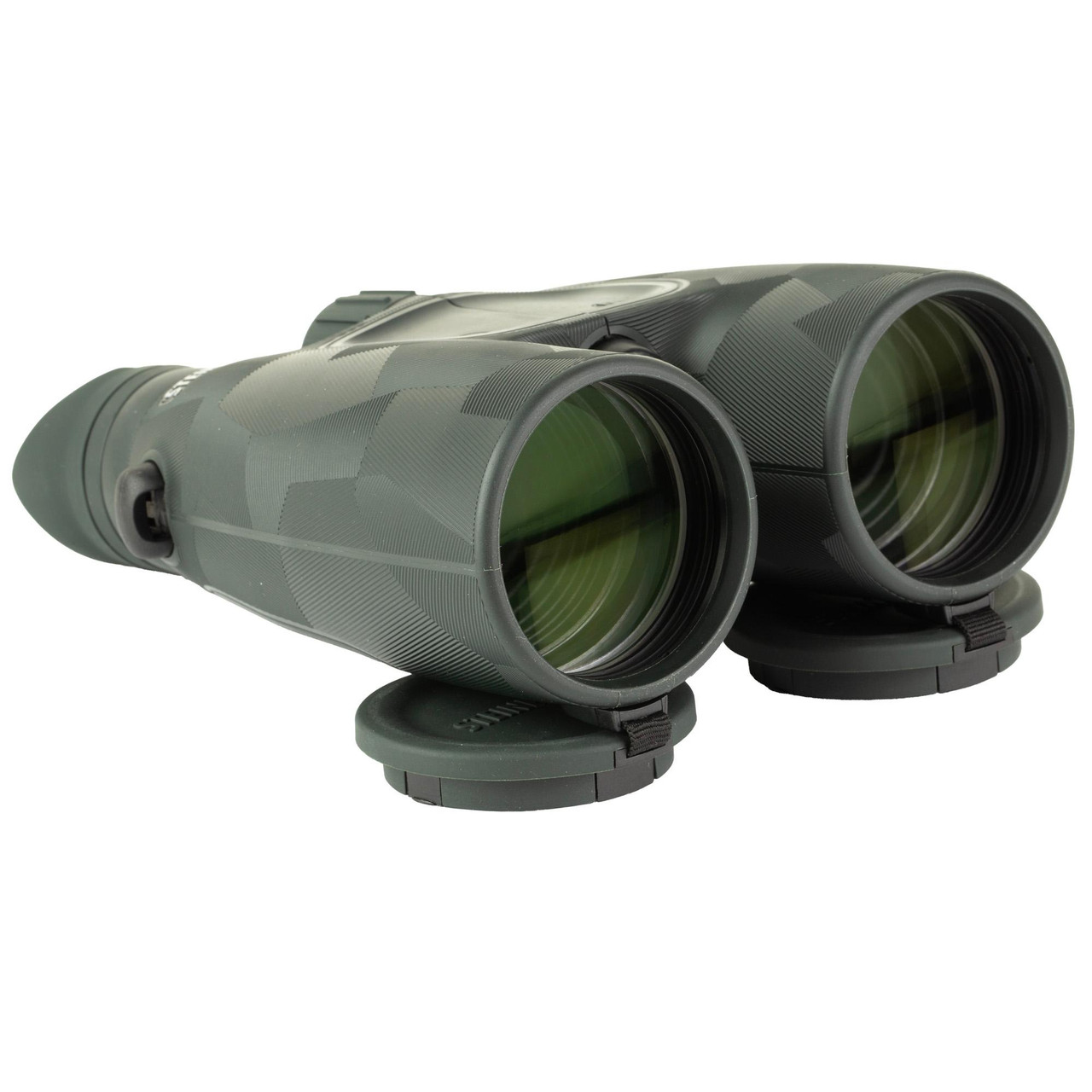 Steiner 2061 Predator 15x56 Binoculars, rugged binoculars with green-tinted lenses and a sleek, durable gray exterior, designed for wildlife viewing with superior clarity and durability.