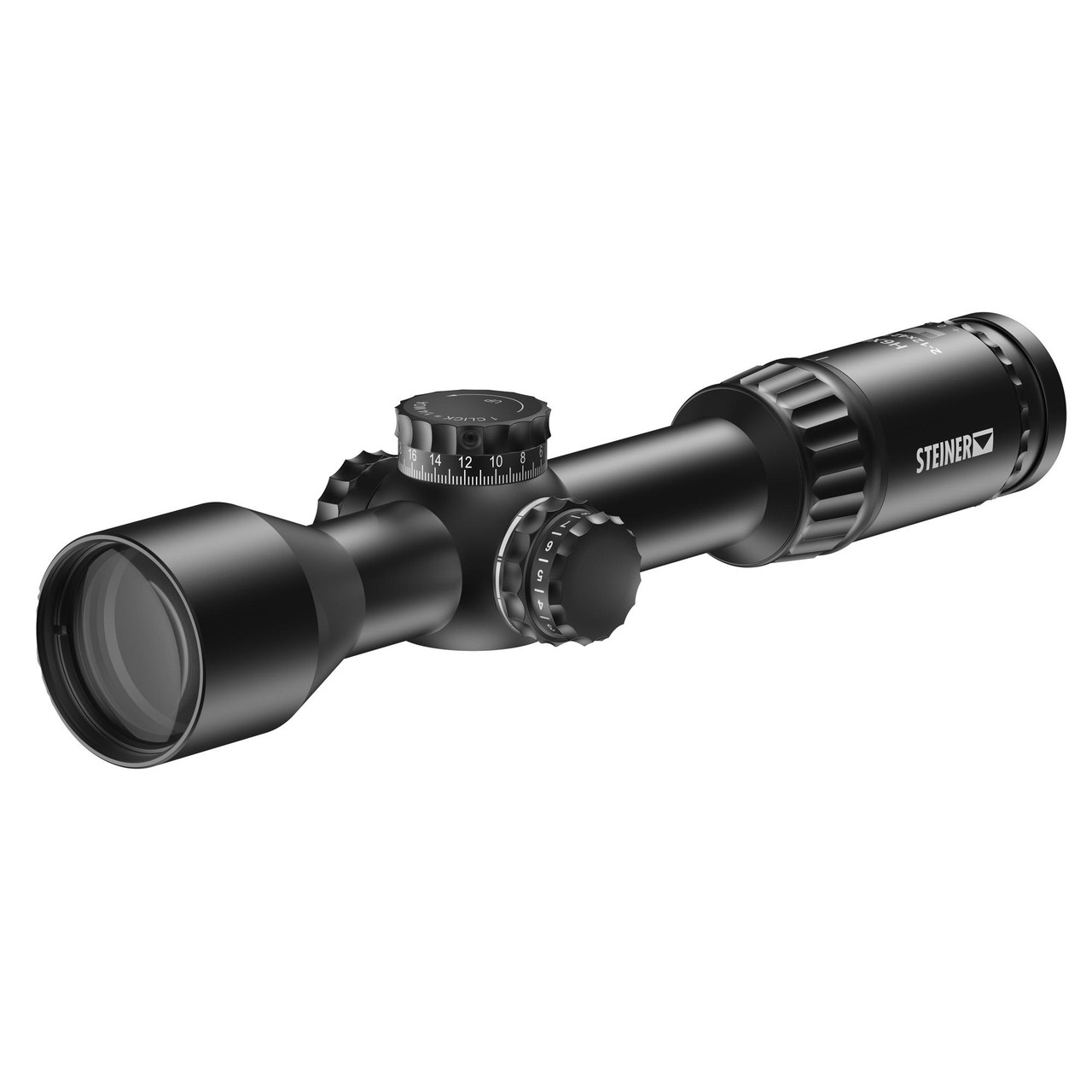 Steiner H6XI 2-12X42 MHR-MOA FFP Scope, tactical precision rifle scope with black finish, adjustable turrets, and magnification rings, designed for modern hunters.