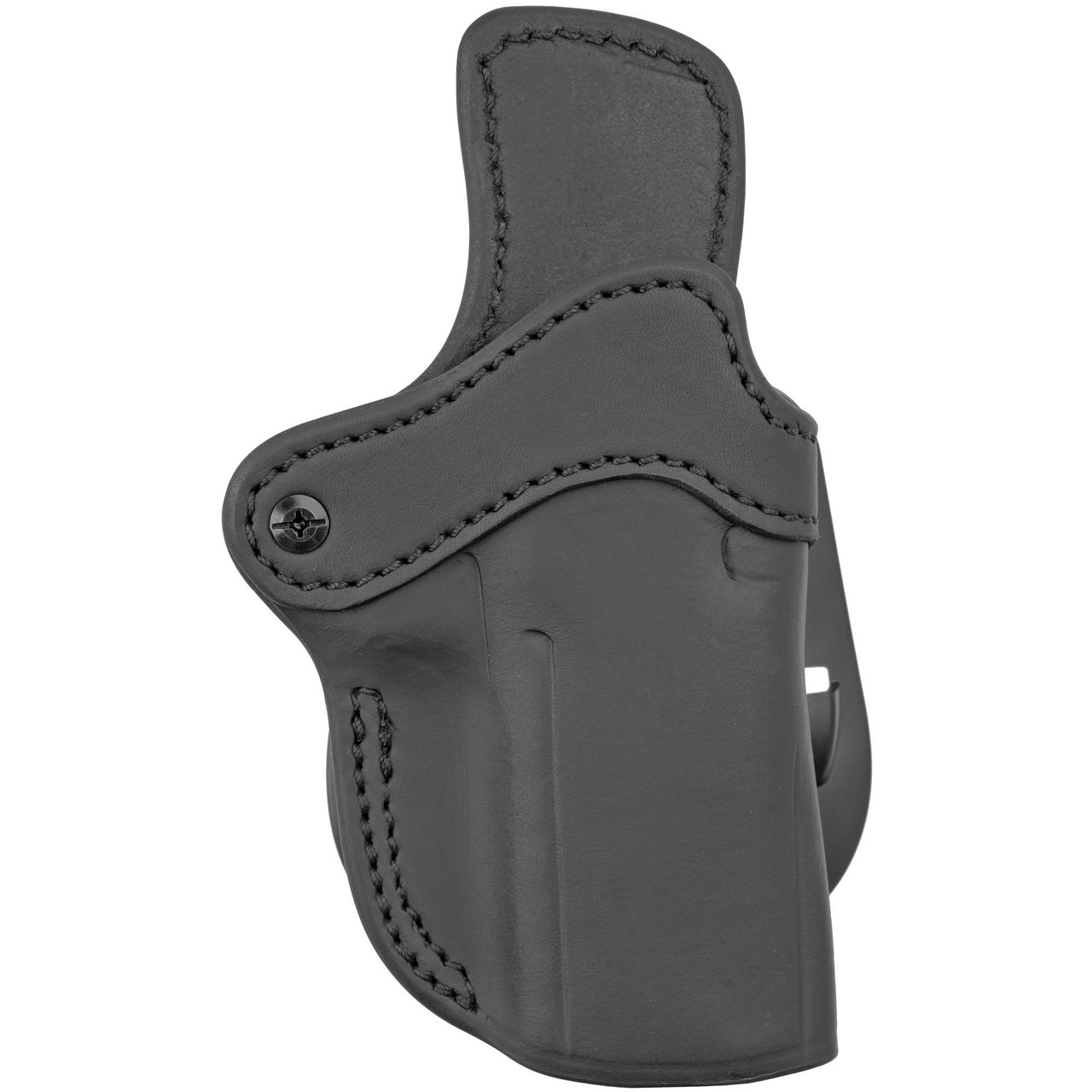 1791 Gunleather OR-PDH-2.4-SBL-R Optic Cut Paddle Holster for Full-Size Handguns, premium leather paddle holster with quick draw design and multi-fit compatibility, shown in black.