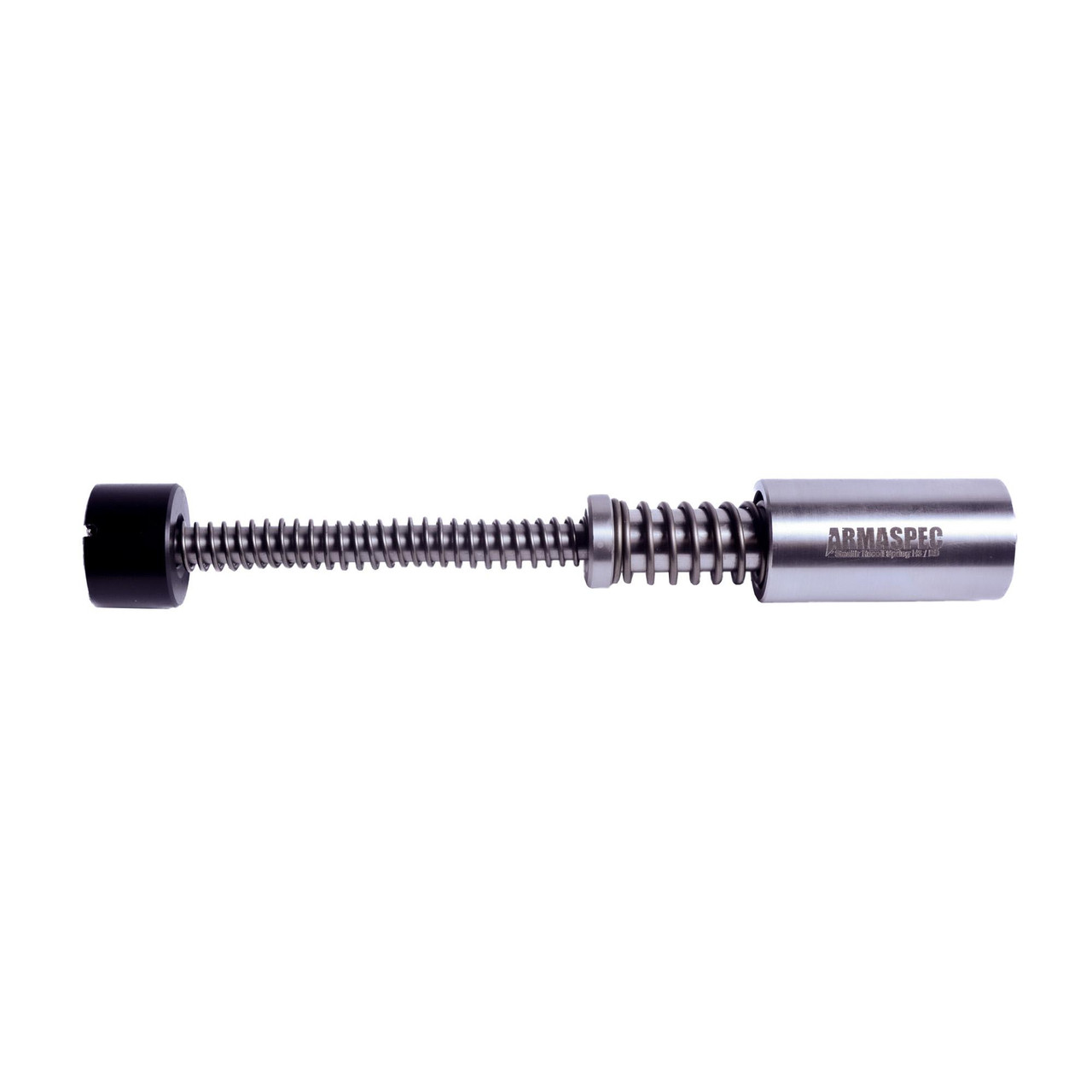 Armaspec ARM253-BB Stealth Recoil Spring BB | SRS GEN4 for Reduced Recoil & Quiet Shooting, silver and black recoil spring with spring and buffer components.
