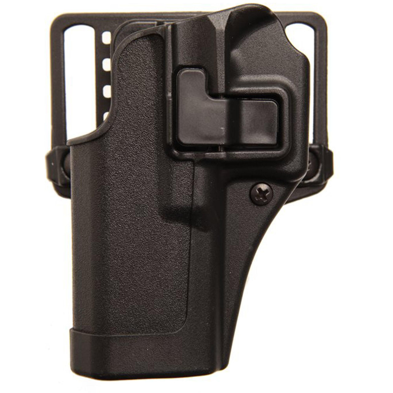 BLACKHAWK 410513BK-L SERPA CQC Left-Hand Holster for Glock 20/21/37, featuring auto-lock security and rapid draw design, made of durable black polymer material.