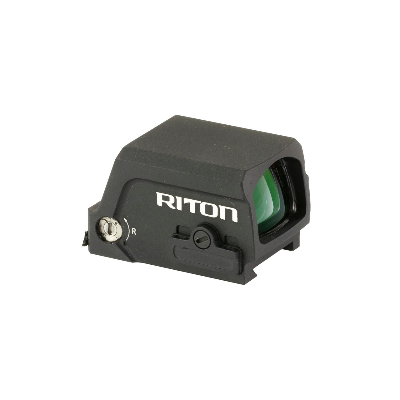 Riton Optics RO1TEED23, tactical red dot sight with green lens and adjustment knobs
