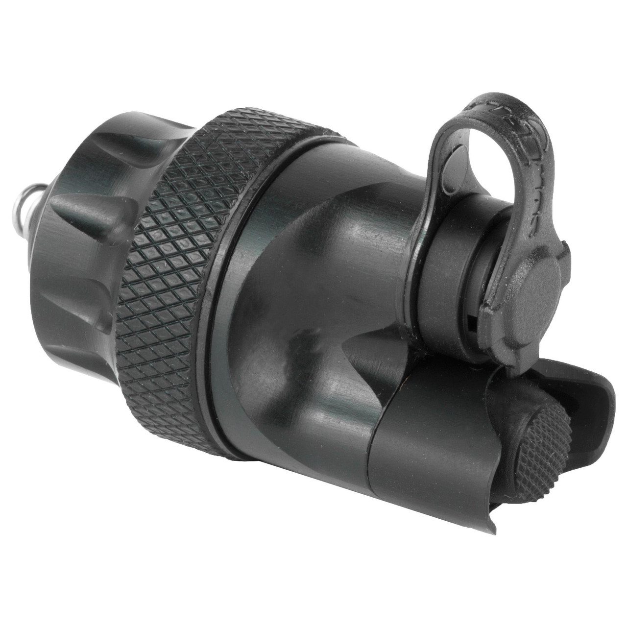 Surefire SUREFIRE M6XX SW/TAIL CAP NO CABLE, tactical flashlight tail cap without cable for secure attachment and operation.