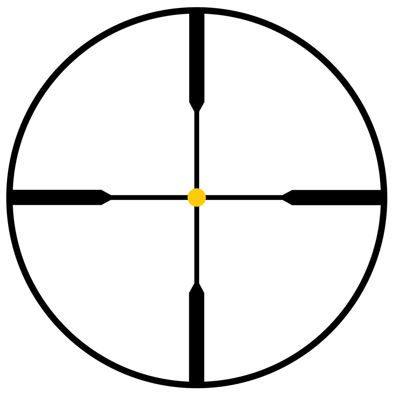 Trijicon TRIJICON ACCUPOINT 2.5-10X56 STD DPL, scope reticle with crosshair and illuminated aiming point for precision targeting.