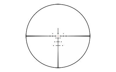 Burris Optics 200491 FFIV 3-12X56MM Illuminated Matte Riflescope - Premium Clarity, Versatile Shooting, Ballistic E3 Reticle, image showing the illuminated reticle with a precision crosshair and ballistic markings for enhanced shooting accuracy.
